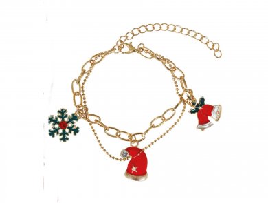 Christmas Bracelet with Ornaments