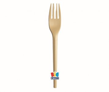 Χρυσά Ecolor Compostable Πιρουνάκια (20τμχ)