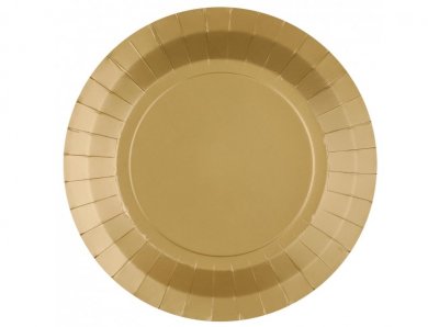 Gold Large Paper Plates (10pcs)