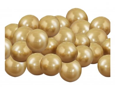 Χρυσά Μικρά Μπαλόνια Λάτεξ (40τμχ)