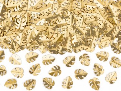 Gold Tropical Leaves Confettis (15g)