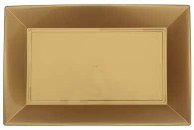 Gold Plastic Trays (3pcs)