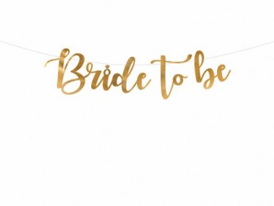 Gold Letter Garland Bride to Be (80cm)