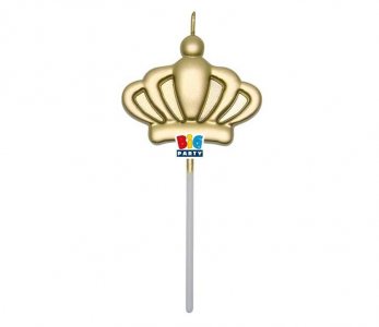 Gold Crown Cake Candle (12cm)