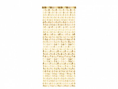 Χρυσή Κουρτίνα με Δεντράκια (100εκ x 245εκ)