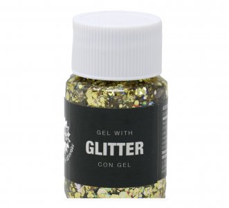 Gold Gel with Glitter for Face Painting