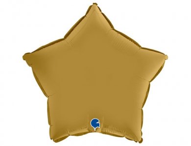 Gold Satin Star Foil Balloon (45cm)