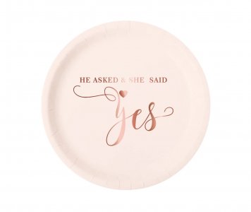 Yes Pink Small Paper Plates (6pcs)