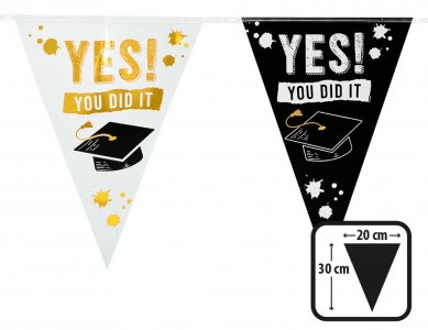 Yes You Did It Flag Bunting (6m)