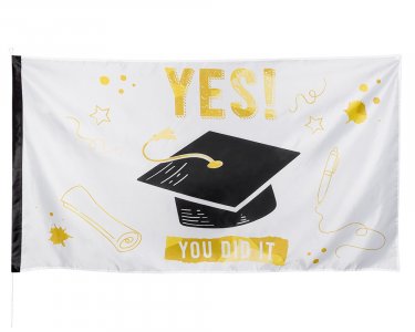 Yes You Did It Fabric Flag (90cm x 150cm)
