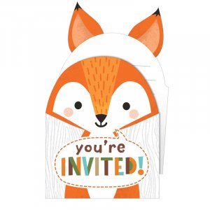 Wild Animals Party Invitations (8pcs)