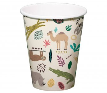 Zoo Party Paper Cups (6pcs)