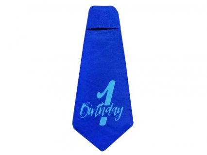 1st Birthday Μπλε Υφασμάτινη Γραβάτα για Τα Πρώτα Γενέθλια
