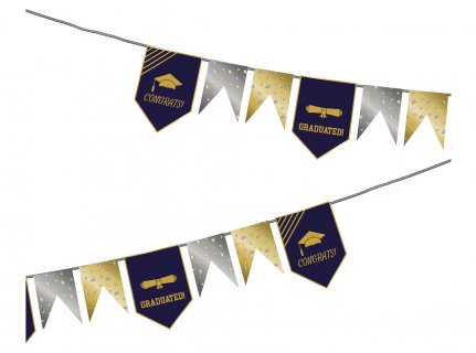 Academic elegance garland for a Graduation theme party 6m