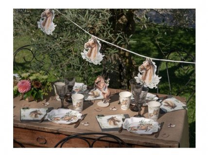 Διακοσμητική χάρτινη γιρλάντα για πάρτυ με θέμα τα άλογα και την ιππασία