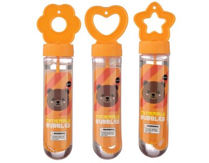 Orange bubble bottles with Bear