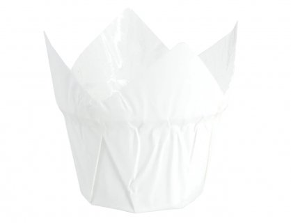 White cupcake cases - wrappers 20pcs
