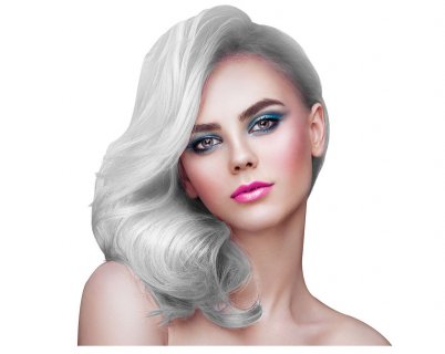 Hair spray in white color, party accessories