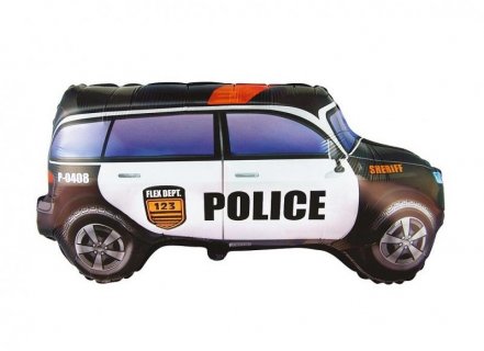 Police car super shape foil balloon 48cm x 85cm