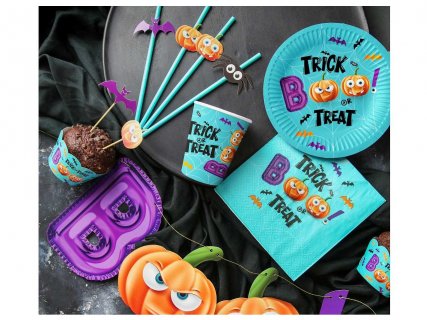 Boo Trick or Treat paper cups for Halloween party