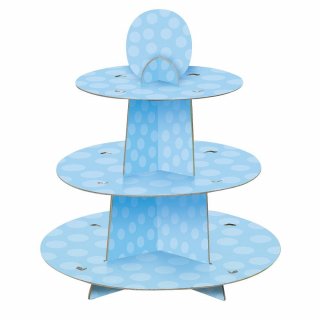Pale blue dots 3 Tiers stand