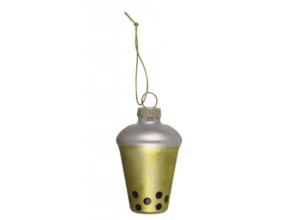 Bubble tea στολίδι για το Χριστουγεννιάτικο δέντρο