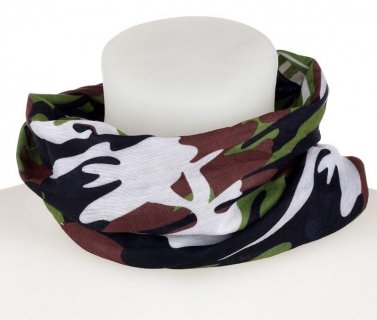 Camouflage neck tube scarf