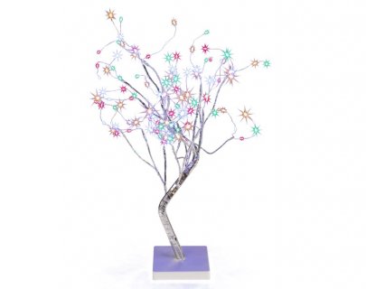 Decorative tree for Christmas with colorful led lights