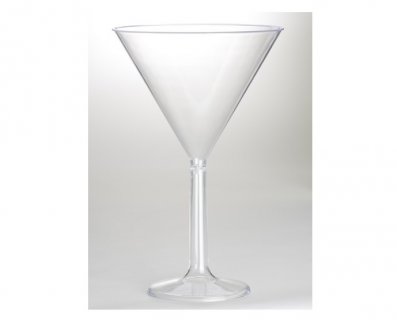 Clear color martini cup with high pedestal 25cm