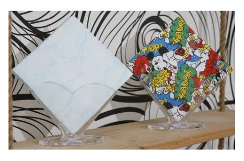 Plastic clear color napkins holder, party accessories