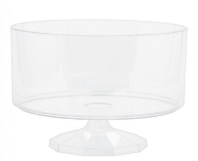Clear color round shaped container 18cm