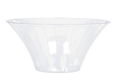 Clear color flared bowl for the candy bar 18cm