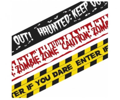 Halloween caution tapes 3pcs
