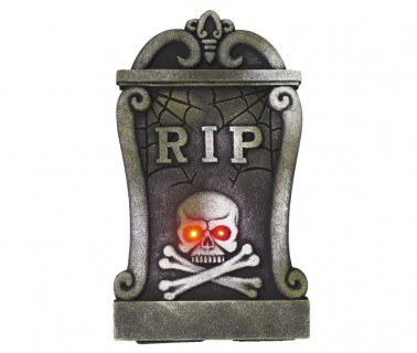 Decorative tombstone with lights 55cm