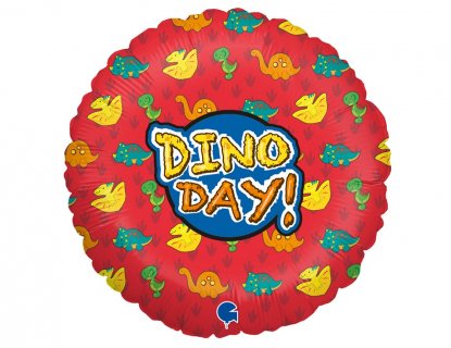 Dino Day foil balloon for party decoration 45cm