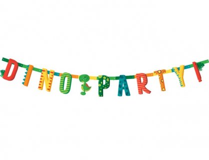Dino party Happy Birthday garland 300cm