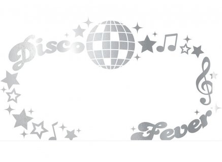 Silver color face jewel stickers for a Disco theme party