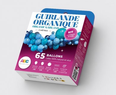 DIY blue balloon garland 65pcs