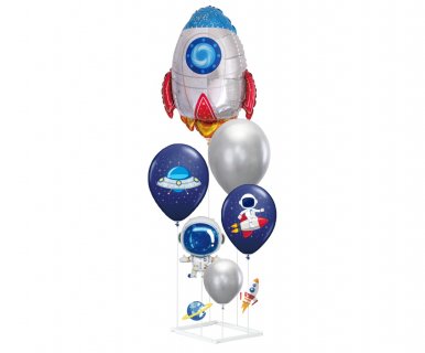 Διάστημα DIY μπουκέτο μπαλόνια με αέρα 6τμχ