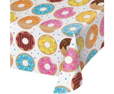 Donuts plastic tablecover 137cm x 259cm