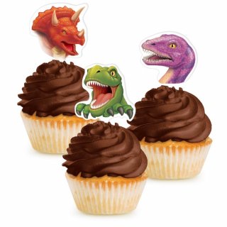 Dinosaures Cupcake Toppers 12/pcs
