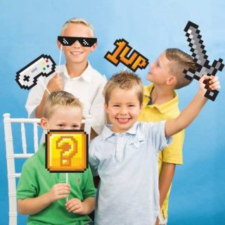 Gaming Party Photobooth Props (10pcs)