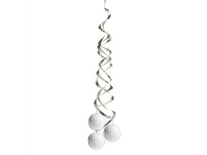 Golf Deluxe Hanging Swirl Decoration 2/pcs