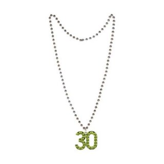 Bead necklace with number 30