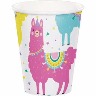 Llama Paper Cups 8/pcs