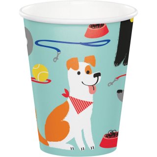 Dog Party Paper Cups 8/pcs