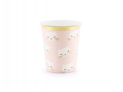 Meow Cats pink paper cups