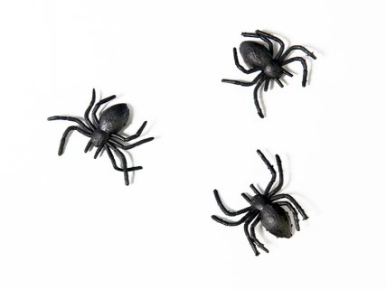 Plastic Mini Spiders 10/pcs
