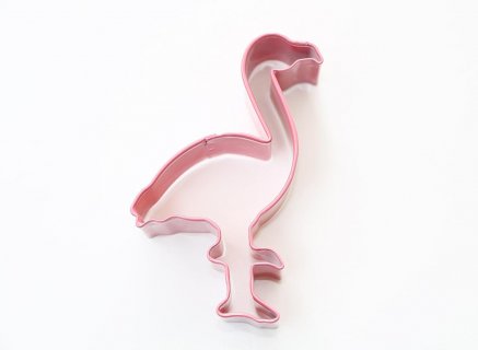 Cookie cutter in the shape of flamingo