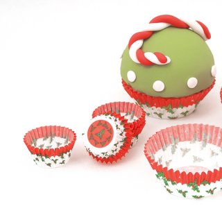 Christmas Mini Cupcake Cases 100/pcs